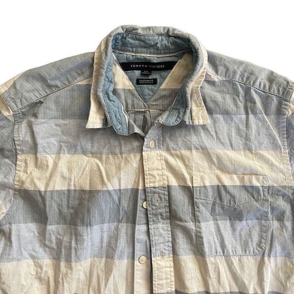 Tommy Hilfiger Button Down Collared Top L - Picture 3 of 4